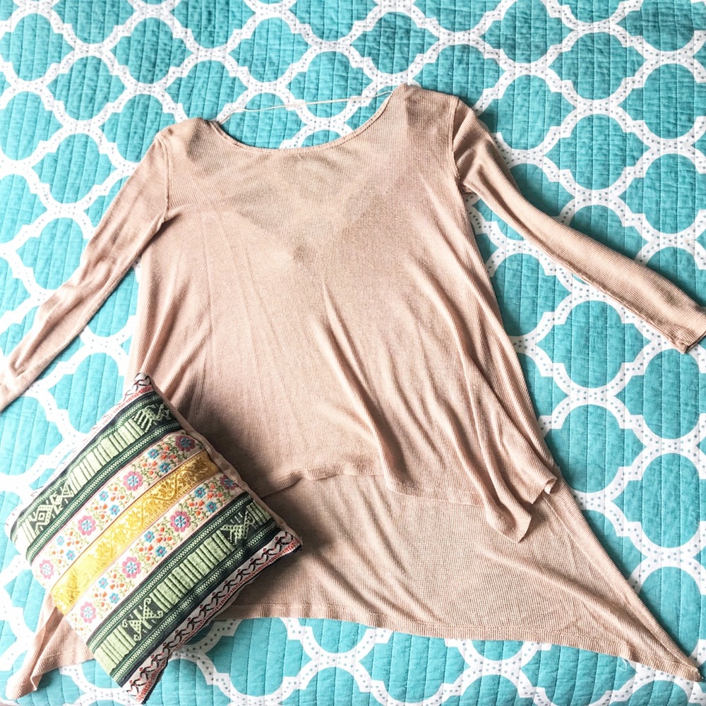 Free People Cream Long Sleeve Thermal
